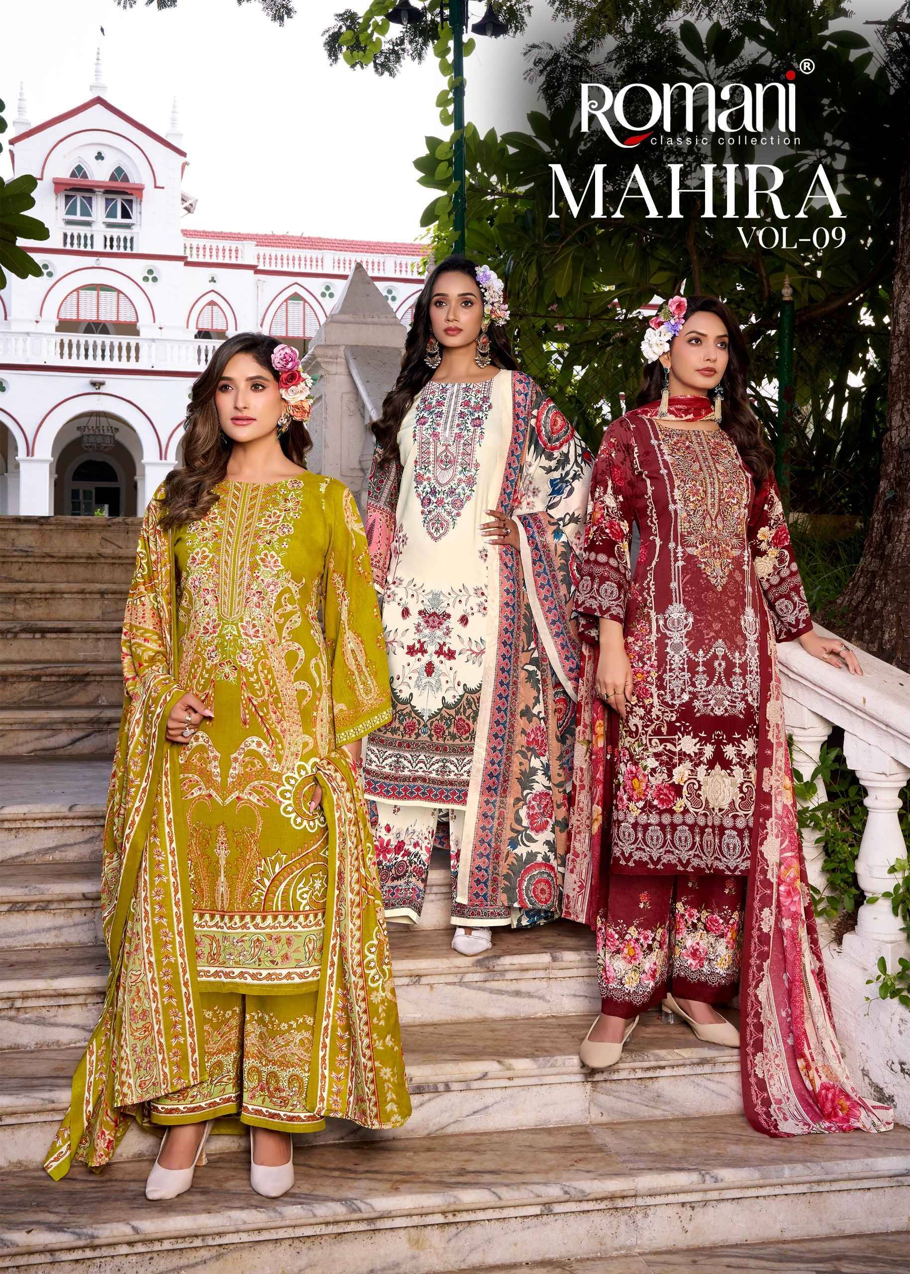 MAHIRA VOL 9 by ROMANI 1144 Series Beautiful Festive Suits Stylish Fancy Colourful Casual Wear & Ethnic Wear Soft Cotton Print Dresses At Wholesale Price